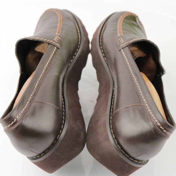 Franco Sarto Women's Nordy Loafer Slip On Shoe Size 9 Brown Leather Flats - Picture 9 of 12